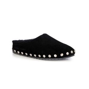 Emu Australia x Rebecca Minkoff Black Monch Stud-Accent Suede  Slippers Size 7